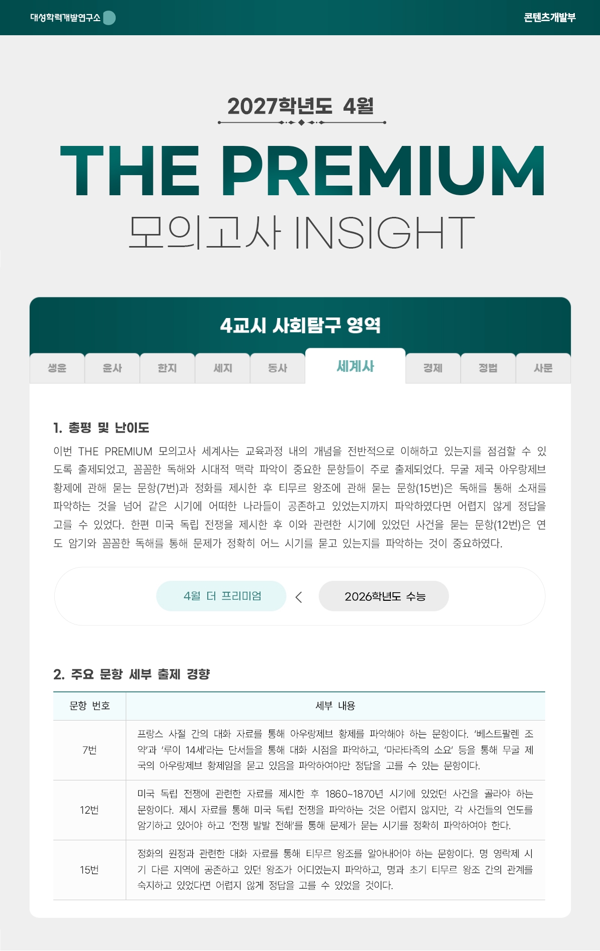 2027학년도 4월 THE PREMIUM 모의고사 INSIGHT 사탐_세계사.jpg